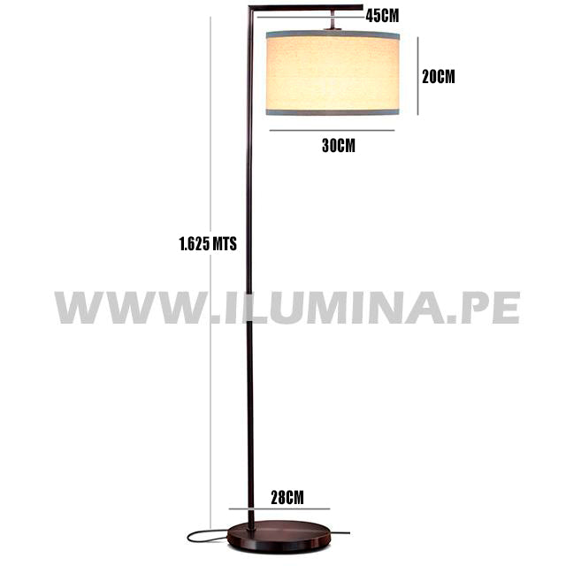 LÁMPARA DE PIE ARCO BLACK ANGUSTIAS - SIN FOCO