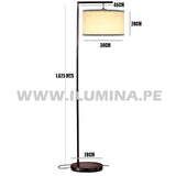 LÁMPARA DE PIE ARCO BLACK ANGUSTIAS - SIN FOCO