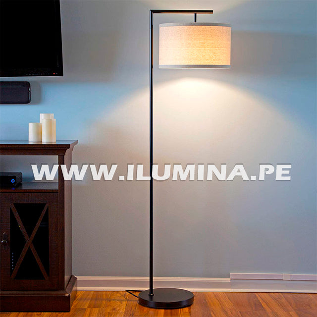 LÁMPARA DE PIE ARCO BLACK ANGUSTIAS - SIN FOCO