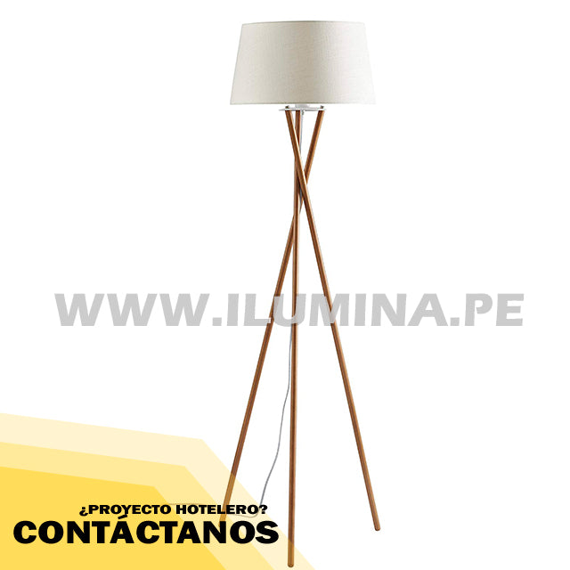 LÁMPARA DE PIE TRÍPODE MODERNA GOLD - SIN FOCO