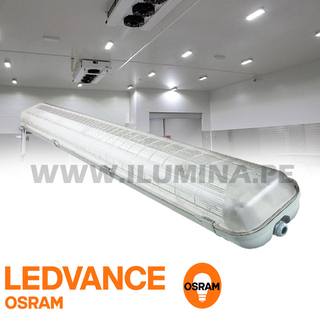 LUMINARIA HERMÉTICA TIPO INDIKO LED 1.20M OSRAM 02LUCES