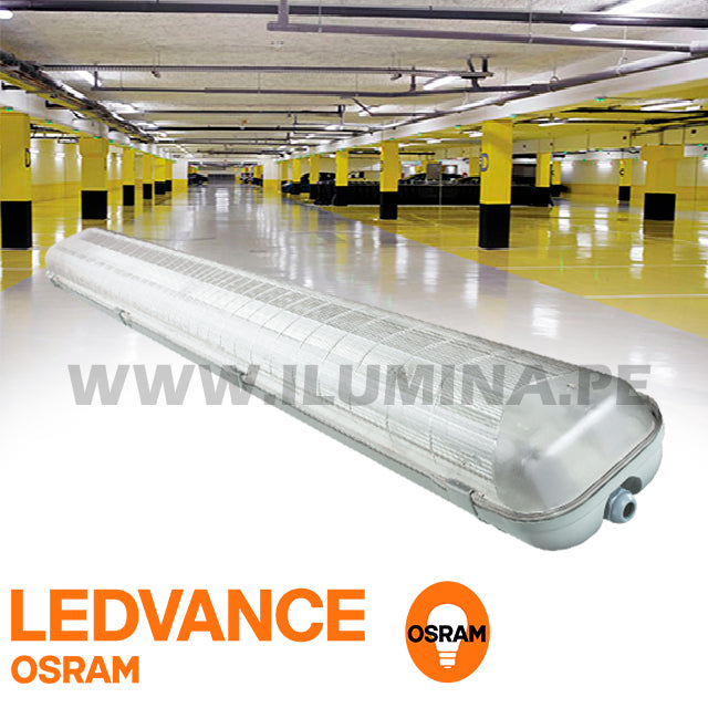 LUMINARIA HERMÉTICA TIPO INDIKO LED 1.20M OSRAM 02LUCES