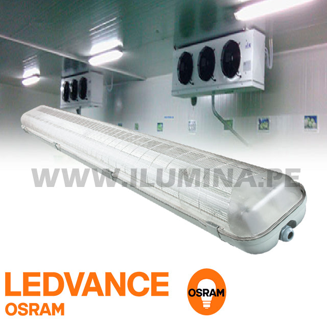 LUMINARIA HERMÉTICA TIPO INDIKO LED 1.20M OSRAM 02LUCES LUZ BLANCA