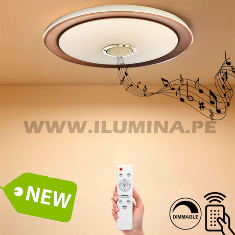 PLAFÓN LED 36W CF PARLANTE BLUETOOTH + CONTROL REMOTO