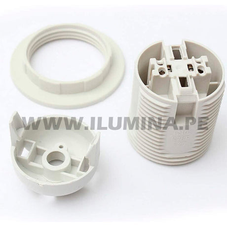 SOCKET IMPORTADO PARA LÁMPARA E27 BLANCO