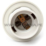 SOCKET IMPORTADO PARA LÁMPARA E27 BLANCO