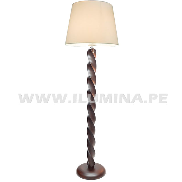 LÁMPARA DE PIE DE MADERA MARISSA