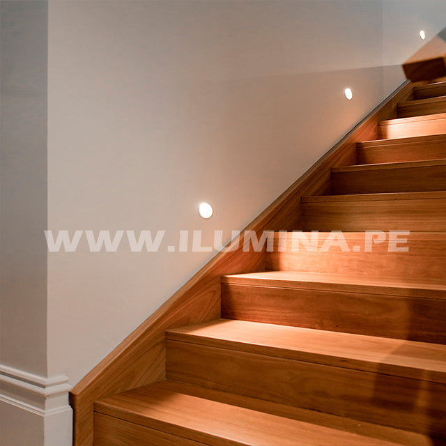 SPOT EMPOTRABLE DE ESCALERA 3W LUCIANA LED LUZ BLANCA