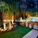 LUMINARIA ESTACA DE JARDIN LED GRIS MR16